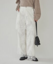 mystic（ミスティック）の「スカラップレースレイヤードパンツ（その他パンツ・レディース）」