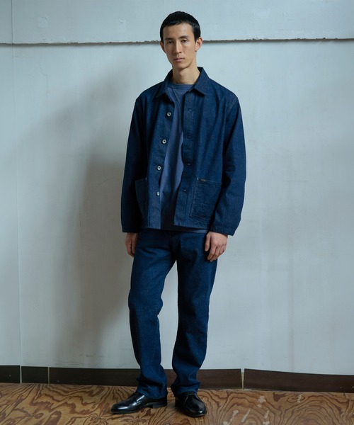 OMNIGOD mens / オムニゴッド] 12oz枷染めデニム ワークジーンズ