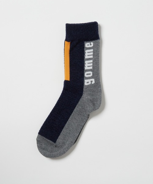 gomme（ゴム）の「gommeロゴソックス（ソックス/靴下・レディース・グレー/ホワイト/ボルドー/ネイビー・FREE）」の8枚目の写真