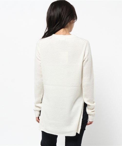 JOURNAL STANDARD（ジャーナルスタンダード）の「カシミヤ/Ang ワイドリブクルーネックプルオーバー#（ニット/セーター・レディース・グレー/カーキ/ホワイト/キャメル・FREE）」の10枚目の写真