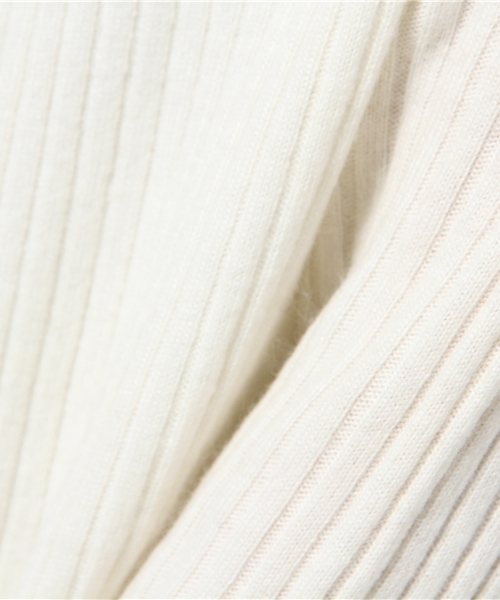 JOURNAL STANDARD（ジャーナルスタンダード）の「カシミヤ/Ang ワイドリブクルーネックプルオーバー#（ニット/セーター・レディース・グレー/カーキ/ホワイト/キャメル・FREE）」の6枚目の写真