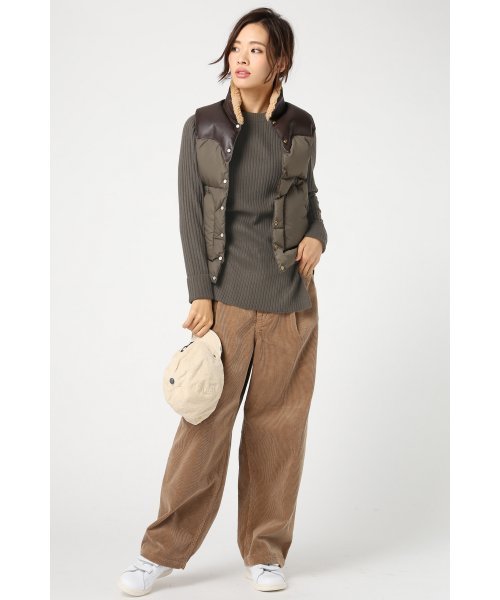 JOURNAL STANDARD（ジャーナルスタンダード）の「カシミヤ/Ang ワイドリブクルーネックプルオーバー#（ニット/セーター・レディース・グレー/カーキ/ホワイト/キャメル・FREE）」の8枚目の写真