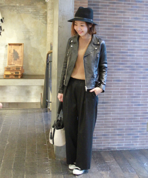 JOURNAL STANDARD（ジャーナルスタンダード）の「カシミヤ/Ang ワイドリブクルーネックプルオーバー#（ニット/セーター・レディース・グレー/カーキ/ホワイト/キャメル・FREE）」の17枚目の写真