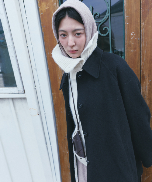 MONGDOL(モンドル)の「カシミヤウールハンドメイドハーフコートブラックMDCT013BLACK(チェスターコート・レディース・その他・F)」の7枚目の写真