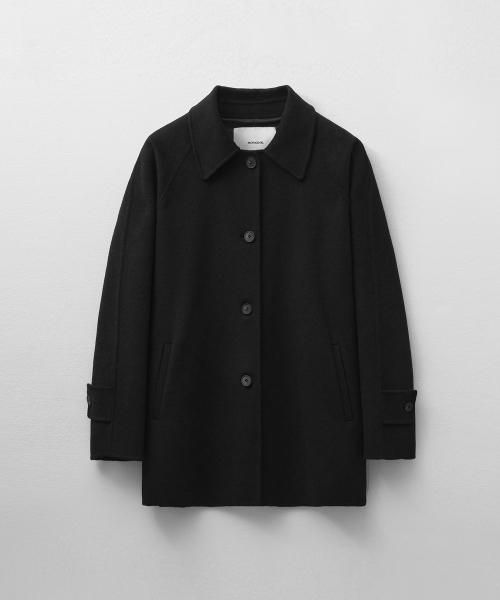 MONGDOL(モンドル)の「カシミヤウールハンドメイドハーフコートブラックMDCT013BLACK(チェスターコート・レディース・その他・F)」の3枚目の写真