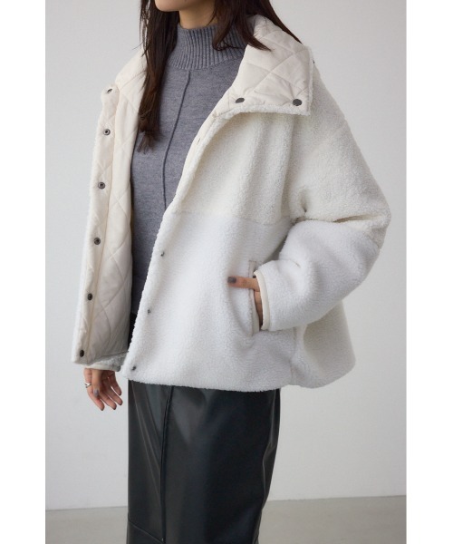 リバーシブルキルティングボアブルゾン（ブルゾン）｜AZUL BY MOUSSY