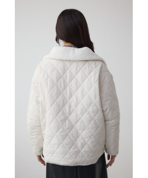 AZUL by moussy（アズールバイマウジー）の「リバーシブルキルティングボアブルゾン（ブルゾン・レディース・アイボリー/ブラック/ブラウン・SMALL/MEDIUM）」の17枚目の写真