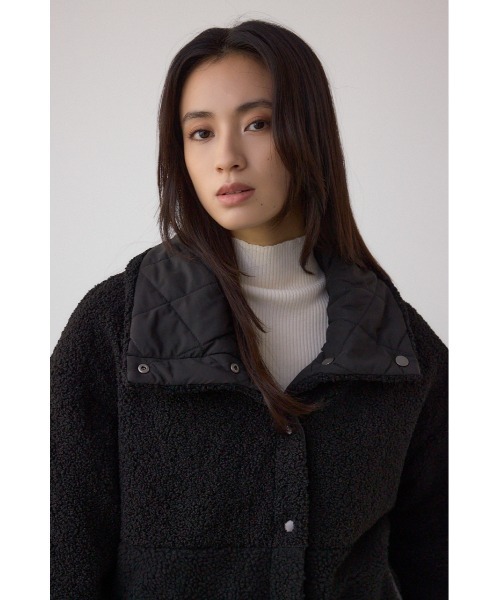 セール】リバーシブルキルティングボアブルゾン（ブルゾン）｜AZUL BY