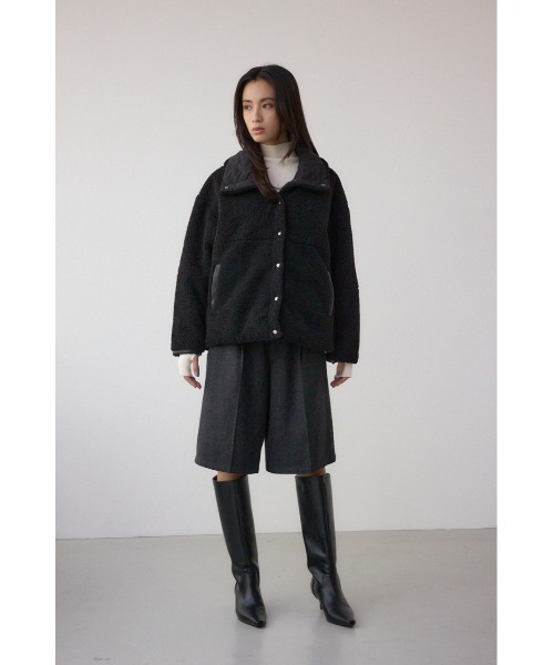 AZUL by moussy（アズールバイマウジー）の「リバーシブルキルティングボアブルゾン（ブルゾン・レディース・アイボリー/ブラック/ブラウン・SMALL/MEDIUM）」の21枚目の写真