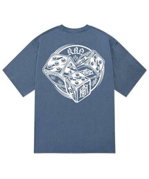 KTPN0135 カジノピグメント半袖Tシャツ - ブルー