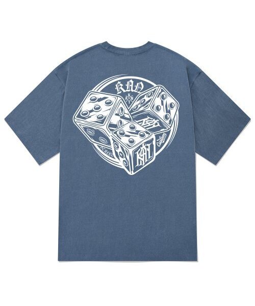 KAN6312(カン6312)の「KTPN0135 カジノピグメント半袖Tシャツ - ブルー(Tシャツ/カットソー・メンズ・その他・LARGE/X-LARGE/MEDIUM)」の1枚目の写真