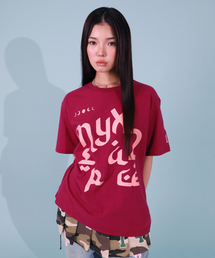 グラフィティTシャツ バーガンディ