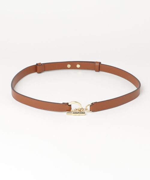LAUREN RALPH LAUREN（ローレン ラルフ ローレン）の「レザー トグル スキニー ベルト（ベルト・レディース・ブラウン・M/S/XS）」の3枚目の写真