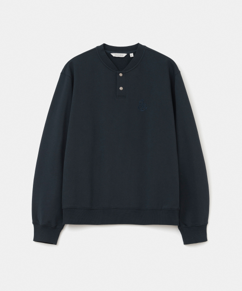 UNIFORM BRIDGE(ユニフォームブリッジ)の「UBC button sweatshirt navy(スウェット・メンズ・その他・MEDIUM/LARGE/X-LARGE/XX-LARGE)」の1枚目の写真