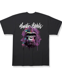 リアルフェイス ラベンダーパープル Tシャツ ブラック