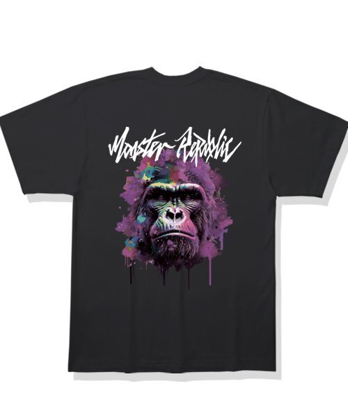 MONSTER REPUBLIC(モンスターリパブリック)の「リアルフェイス ラベンダーパープル Tシャツ ブラック(Tシャツ/カットソー・レディース・その他・LARGE/MEDIUM/SMALL/X-LARGE)」の2枚目の写真