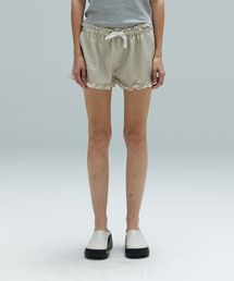 BIANCA BOXER SHORTS - BEIGE