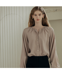 Laurina Shirring Blouse _ Pink