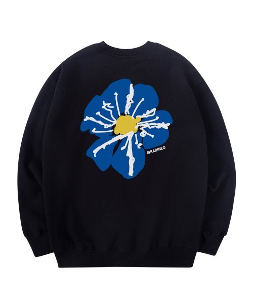 RADINEO(ラディネオ)の「ブルーフラワースウェット ブラック(スウェット・メンズ・その他・LARGE/MEDIUM/X-LARGE)」の2枚目の写真
