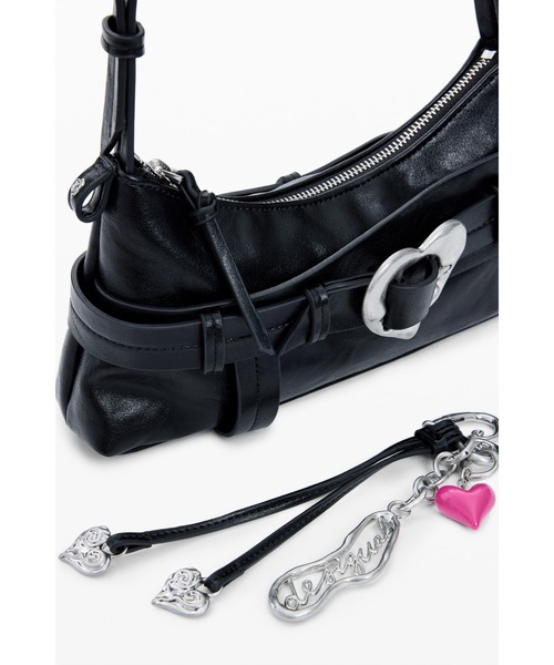 Desigual（デシグアル）の「ハートバックルショルダーバッグ タッセル付き（ショルダーバッグ・レディース・ブラック・FREE）」の8枚目の写真