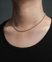 BASSCLEF（ベースクレフ）の「メンズ ビーズチェーンネックレス サージカルスチール CLEF MINI BEADS NEC（ネックレス）」