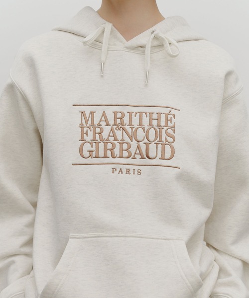 MARITHE + FRANCOIS GIRBAUD(マリテフランソワジルボー)の「CLASSIC LOGO EMBROIDERY HOODIE (BRUSHED)(パーカー・レディース・ミント/オートミール/ヘザーグレー/チャコール・SMALL/LARGE/MEDIUM)」の7枚目の写真