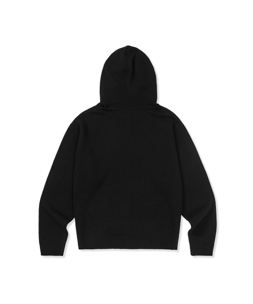 MMLG（エムエムエルジー）の「[Mmlg] WAVY LOGO HOOD KNIT (BLACK)（パーカー・レディース・その他・SMALL/MEDIUM/LARGE/X-LARGE）」の2枚目の写真