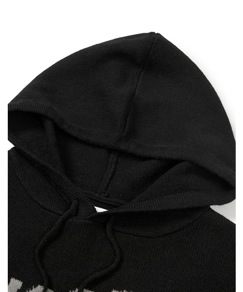 MMLG（エムエムエルジー）の「[Mmlg] WAVY LOGO HOOD KNIT (BLACK)（パーカー・レディース・その他・SMALL/MEDIUM/LARGE/X-LARGE）」の3枚目の写真