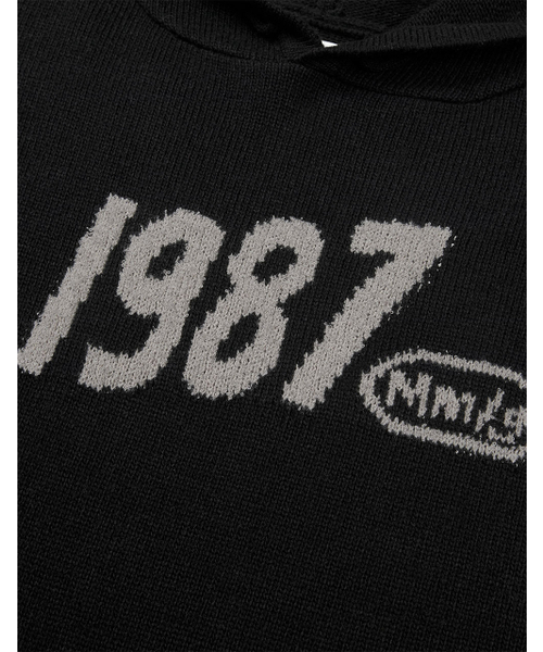 MMLG（エムエムエルジー）の「[Mmlg] WAVY LOGO HOOD KNIT (BLACK)（パーカー・レディース・その他・SMALL/MEDIUM/LARGE/X-LARGE）」の4枚目の写真