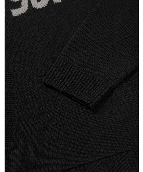 MMLG（エムエムエルジー）の「[Mmlg] WAVY LOGO HOOD KNIT (BLACK)（パーカー・レディース・その他・SMALL/MEDIUM/LARGE/X-LARGE）」の5枚目の写真