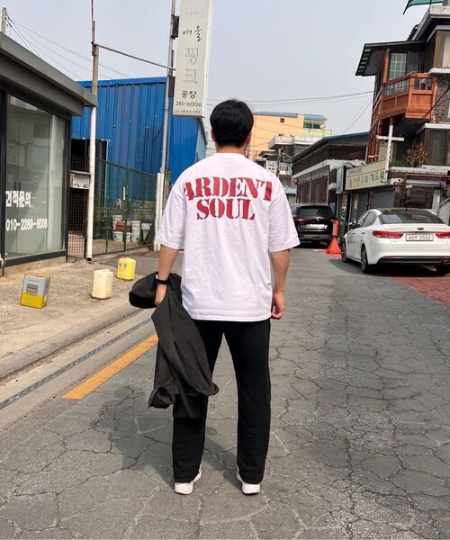 ARDENTSOUL(アーデントソウル)の「クラックロゴオーバーサイズ半袖(ホワイト)(Tシャツ/カットソー・メンズ・その他・MEDIUM/LARGE/X-LARGE/XX-LARGE)」の2枚目の写真