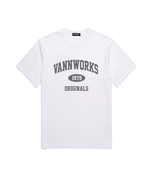 VANNWORKS(バンワークス)の「アーチオリジナル 半袖Tシャツ (VS0021) ホワイト_グレー(Tシャツ/カットソー・レディース・その他・MEDIUM/SMALL/X-LARGE/XX-LARGE/LARGE)」の2枚目の写真