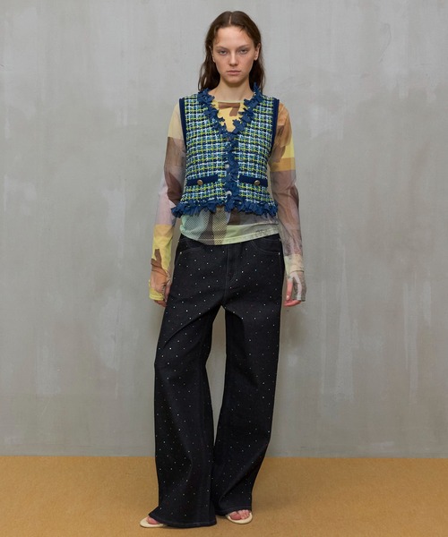 2026SPRING PRE-ORDER】Tweed Knit Vest/ツイードニットベスト（ベスト