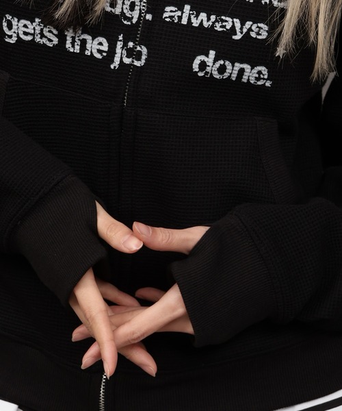 SEQUENZ(シークエンズ)の「【SEQUENZ/シークエンズ】THERMAL LADIES ZIP UP(パーカー・メンズ・ブラック/杢グレー/ピンク・FREE)」の12枚目の写真