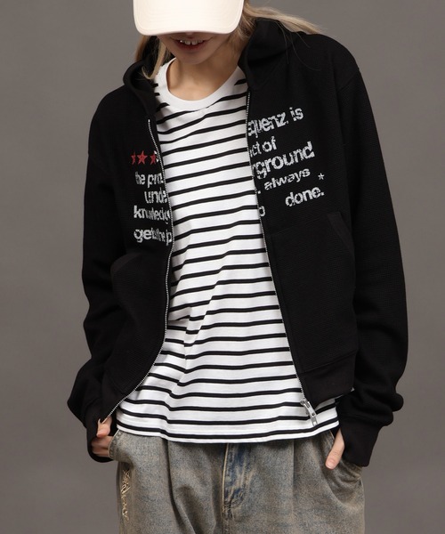 SEQUENZ(シークエンズ)の「【SEQUENZ/シークエンズ】THERMAL LADIES ZIP UP(パーカー・メンズ・ブラック/杢グレー/ピンク・FREE)」の7枚目の写真