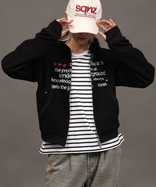 SEQUENZ(シークエンズ)の「【SEQUENZ/シークエンズ】THERMAL LADIES ZIP UP(パーカー・メンズ・ブラック/杢グレー/ピンク・FREE)」の8枚目の写真