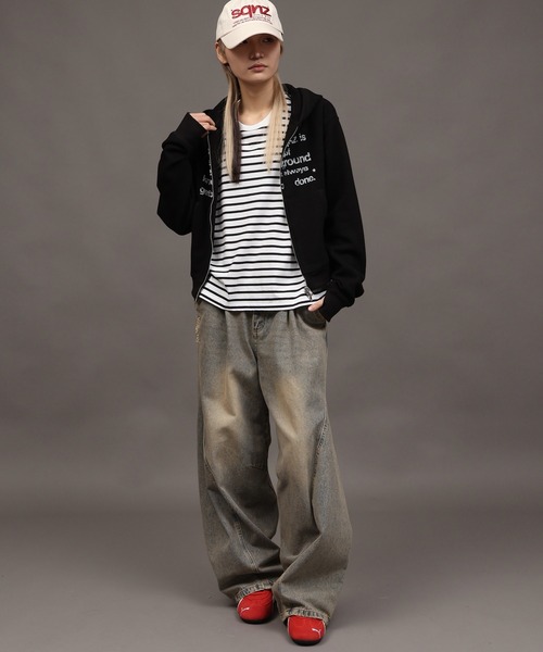 SEQUENZ(シークエンズ)の「【SEQUENZ/シークエンズ】THERMAL LADIES ZIP UP(パーカー・メンズ・ブラック/杢グレー/ピンク・FREE)」の14枚目の写真