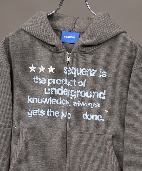 SEQUENZ(シークエンズ)の「【SEQUENZ/シークエンズ】THERMAL LADIES ZIP UP(パーカー・メンズ・ブラック/杢グレー/ピンク・FREE)」の16枚目の写真