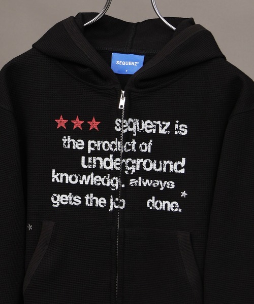 SEQUENZ(シークエンズ)の「【SEQUENZ/シークエンズ】THERMAL LADIES ZIP UP(パーカー・メンズ・ブラック/杢グレー/ピンク・FREE)」の5枚目の写真