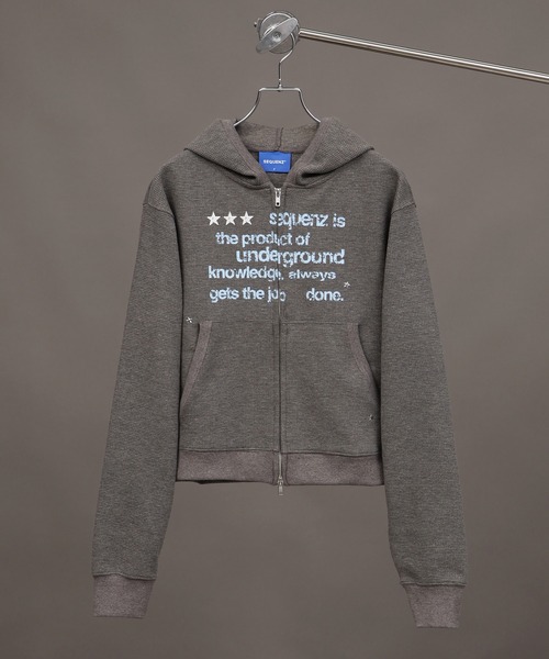 SEQUENZ(シークエンズ)の「【SEQUENZ/シークエンズ】THERMAL LADIES ZIP UP(パーカー・メンズ・ブラック/杢グレー/ピンク・FREE)」の15枚目の写真