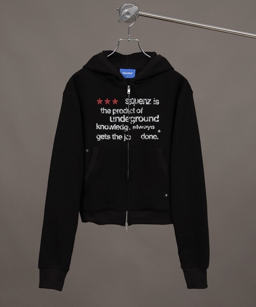 SEQUENZ(シークエンズ)の「【SEQUENZ/シークエンズ】THERMAL LADIES ZIP UP(パーカー・メンズ・ブラック/杢グレー/ピンク・FREE)」の4枚目の写真