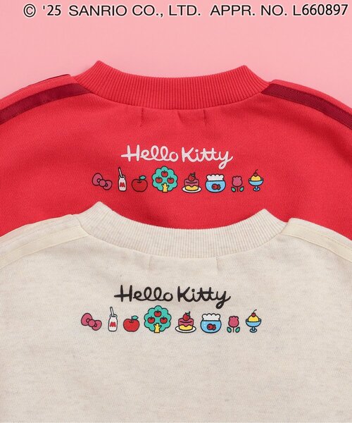 sanrio（サンリオ）の「【ハローキティ】　サイドリボントレーナー（スウェット・キッズ・アイボリー/レッド・80/90/100/110/120/130/140）」の8枚目の写真