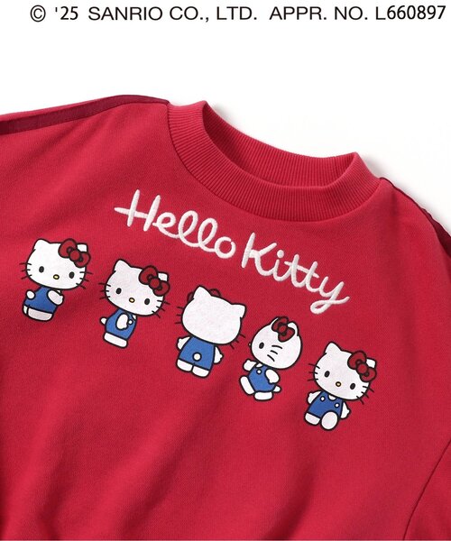 sanrio（サンリオ）の「【ハローキティ】　サイドリボントレーナー（スウェット・キッズ・アイボリー/レッド・80/90/100/110/120/130/140）」の15枚目の写真