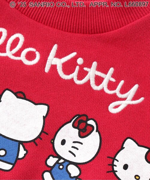 sanrio（サンリオ）の「【ハローキティ】　サイドリボントレーナー（スウェット・キッズ・アイボリー/レッド・80/90/100/110/120/130/140）」の17枚目の写真