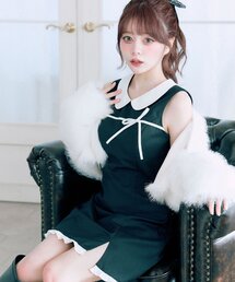 OLIVE des OLIVE | 【Belle Charme】Pure Ribbon Mini Dress(ドレス)