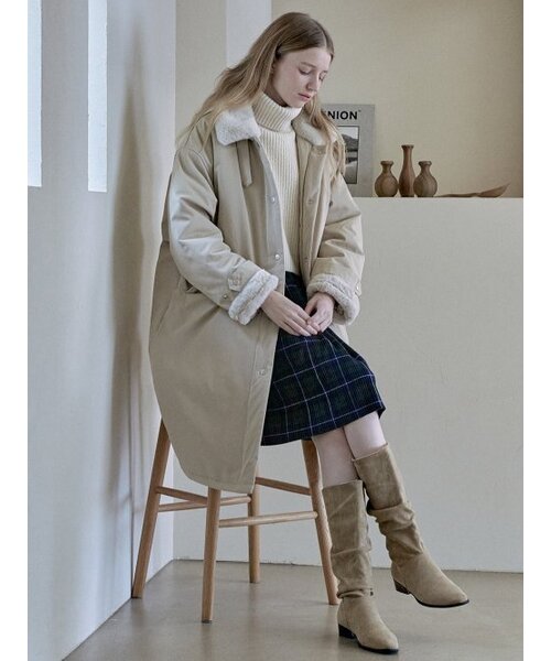 AVANT-G(アバン)の「Safari Fur Long Padding Jumper - BEIGE(ダウンジャケット/コート・レディース・その他・FREE)」の2枚目の写真