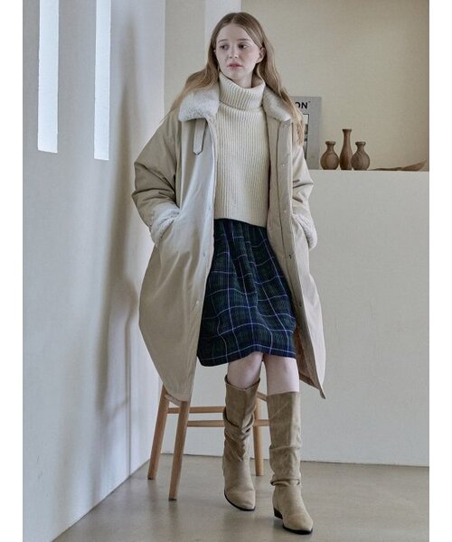 AVANT-G(アバン)の「Safari Fur Long Padding Jumper - BEIGE(ダウンジャケット/コート・レディース・その他・FREE)」の3枚目の写真