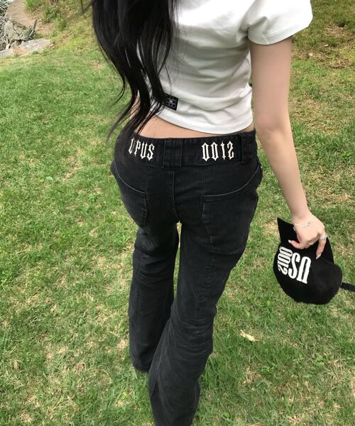 OPUS 0012（オーパス0012）の「Op. 09 WICKED SLIM FLARE DENIM PANTS BLACK（デニムパンツ・レディース・その他・SMALL/MEDIUM）」の7枚目の写真