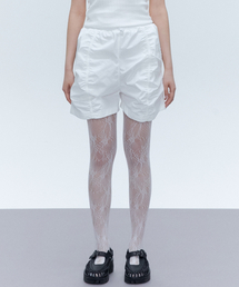 YOUNGOH（ヨンオ）の「シャーリングバンディングショーツホワイト（その他パンツ）」