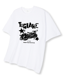 1990ライドフリー オーバーサイズ 半袖Tシャツ ホワイト